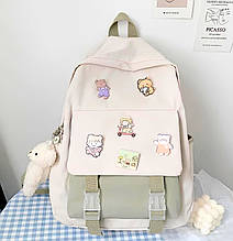 Жіночий повсякденний рюкзак, шкільний рюкзак 1336 Green