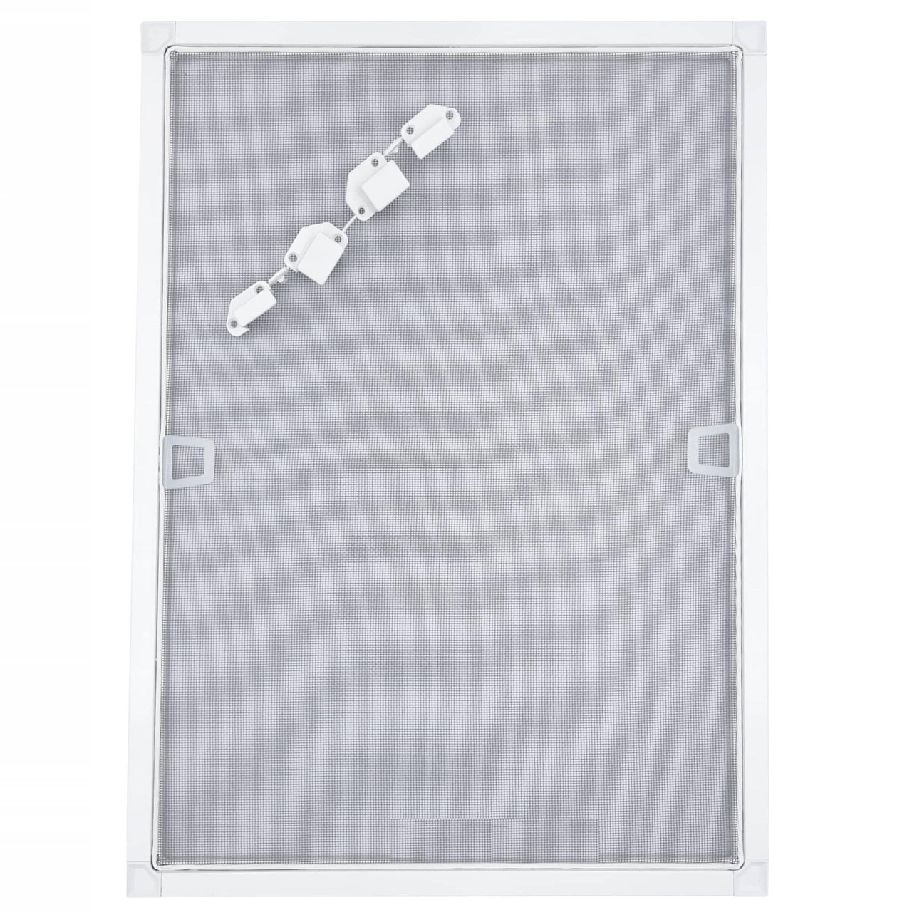 Москітна сітка Економ на вікна віконна рамна зовнішня на кишеньках біла
