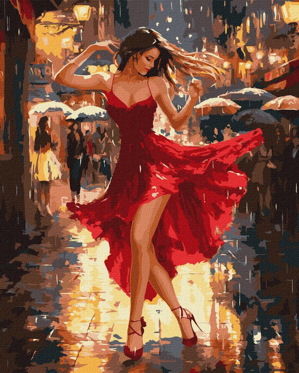 Картина за номерами 40×50 см. Танець під дощем Ідейка KHO8498, фото 1