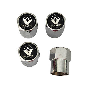 Ковпачки на ніпель хромовані з логотипом Renault