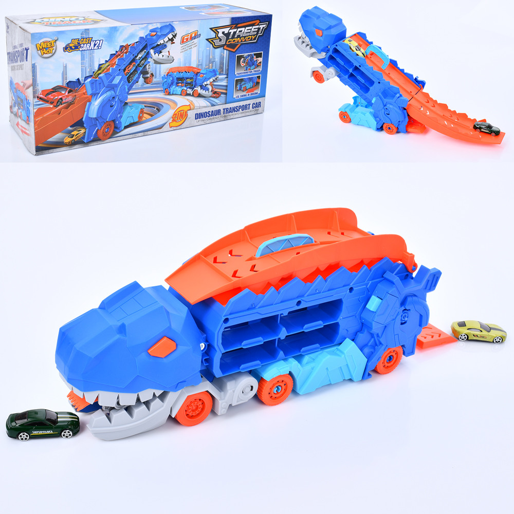 Набір з транспортом (трейлер, гараж, трек) MH-177, фото 1