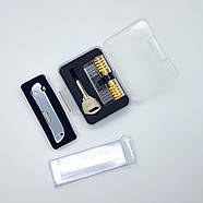 Тренувальний набір слюсаря: прозорий замок 2 в 1 + відмички, фото 3