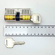 Тренувальний набір слюсаря: прозорий замок 2 в 1 + відмички, фото 8