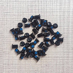 Гвинт потайний M3х5мм з фіксатором різьби, для кріплення SSD у кишені, чорний, 20 шт, фото 3