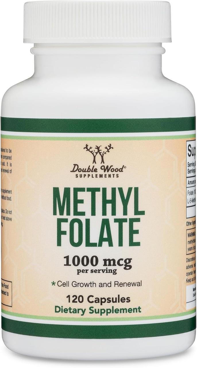 Double Wood Methylfolate / Метилфолат 1000 мкг 120 капсул