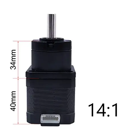 Кроковий двигун NEMA 17 з планетарним редуктором 14: 1