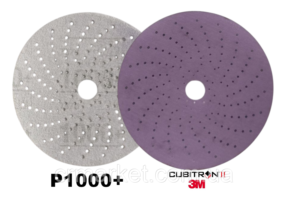 Абразивний диск 3M Hookit 737U з мінералом Cubitron II, коло діам. 150 мм, P1000+, фото 1