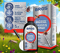 Концентрований засіб від комарів, мошок, кліщів, мух BROS Bagosel 250 мл для обробки ділянки до 500 м², оригінал Польща