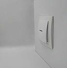 Вимикач 1 клів із підсв. Touran білий, фото 2