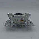 Вимикач 1 клів із підсв. Touran білий, фото 4