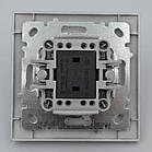 Вимикач 3 клов Touran білий, фото 3