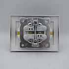 Розетка подвійна з з/к Touran біла, фото 3