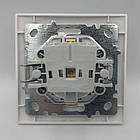 Розетка з з/к Touran срібло, фото 3