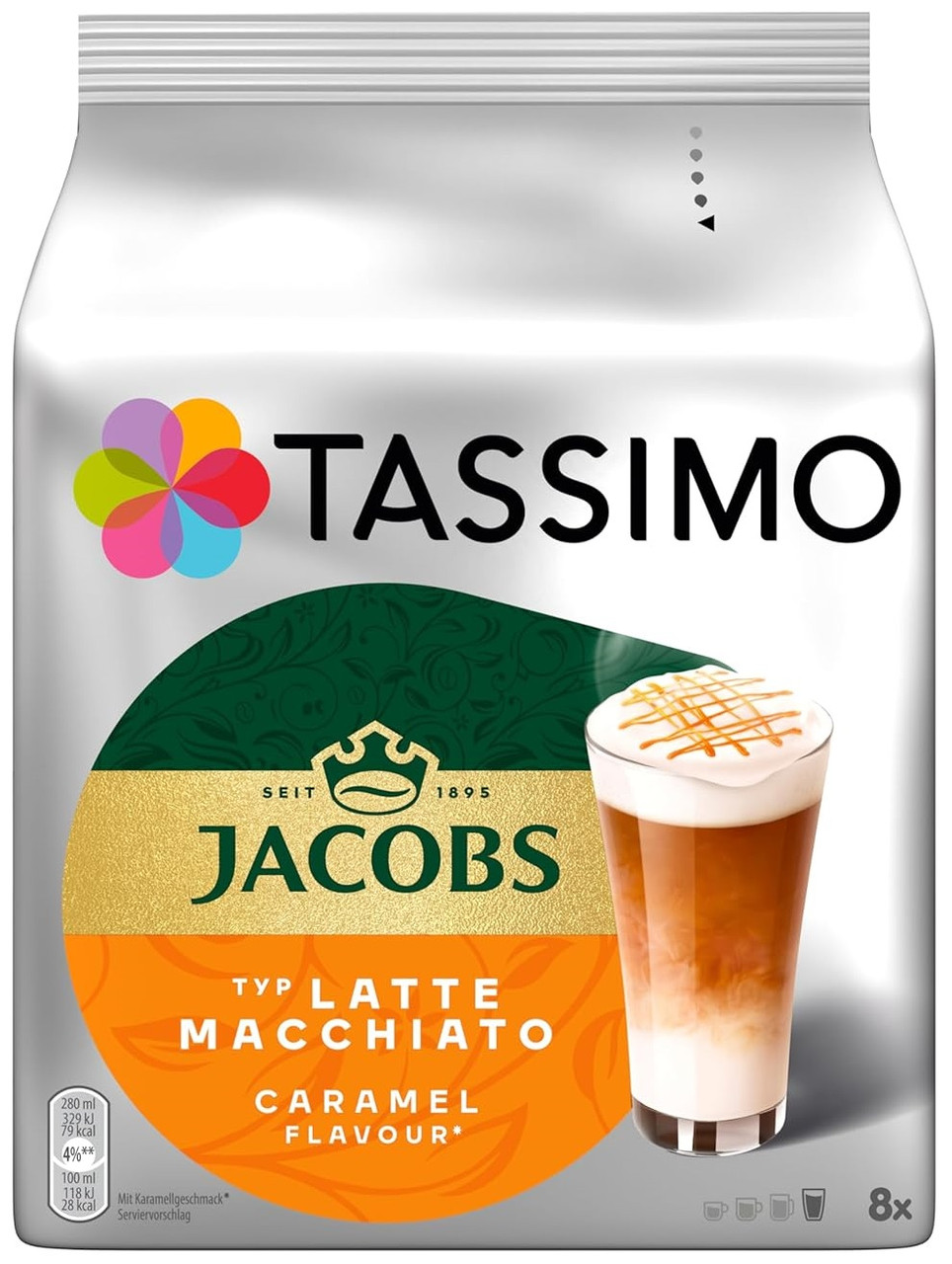 Кава в капсулах Tassimo Latte Macchiato Caramel - Тассімо Латте Карамель, фото 1