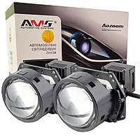 Світлодіодна LED лінза для фар AMS ULTIMATE S1 3.0 F 5500K 68W комплект 2 шт