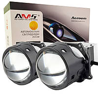 Світлодіодна LED лінза для фар AMS ULTIMATE S2 3.0 F 5500K 60W комплект 2 шт