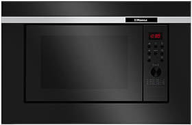 Мікрохвильова піч Hansa вбудовувана, 20л, електр.управл., 700Вт, гриль, дисплей, відкр.кнопкою, чорний