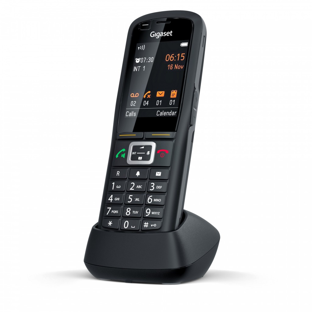 Трубка IP-DECT Gigaset R700H PRO 1xMicro-USB, 1x3.5 мм роз'єм для гарнітури, DECT, BT, 2.4" кольоровий, фото 1