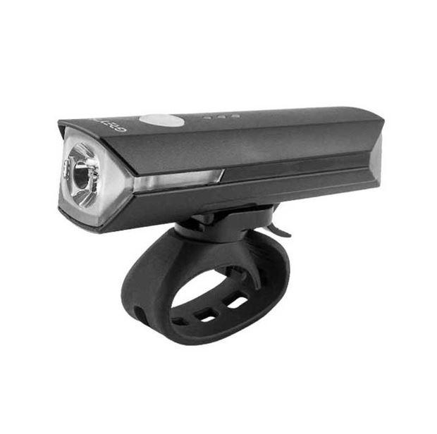 Фара велосипедна Grey's GR10200 1xLED 300lm 1800mAh індикатор заряду батареї час роботи до 16 годин, фото 1