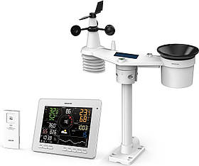 Метеостанція Sencor, внутр/зовн вимірювання, температура, вологість, час, прогноз погоди, атм. артеріальний