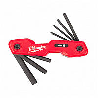 Ключі шестигранні Milwaukee, набір 8шт, 118мм, HEX1.5-8мм, складаються в корпус