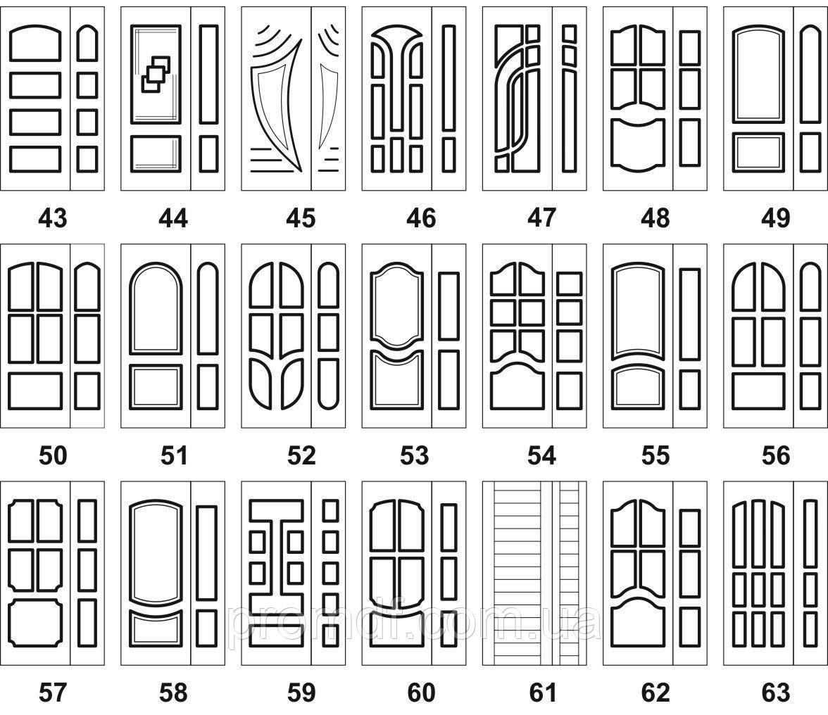 Накладки на меллические двери МДФ 10 мм - фото 1 - id-p475980088