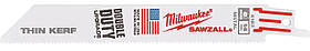 Полотно пиляльне для шабельної пилки Milwaukee GP для металу, крок зуба 1.8 мм х 150 мм, 5 шт.