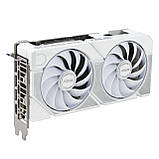 Відеокарта ASUS GeForce RTX 5060 TI 16GB GDDR7 OC DUAL-RTX5060TI-O16G-WHITE білий, фото 3