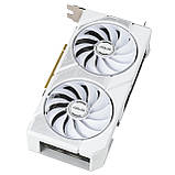 Відеокарта ASUS GeForce RTX 5060 TI 16GB GDDR7 OC DUAL-RTX5060TI-O16G-WHITE білий, фото 5