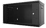 Шафа MIRSAN 19", 12U, WTC, 565x600 мм, максимально 80 кг, чорна, фото 2