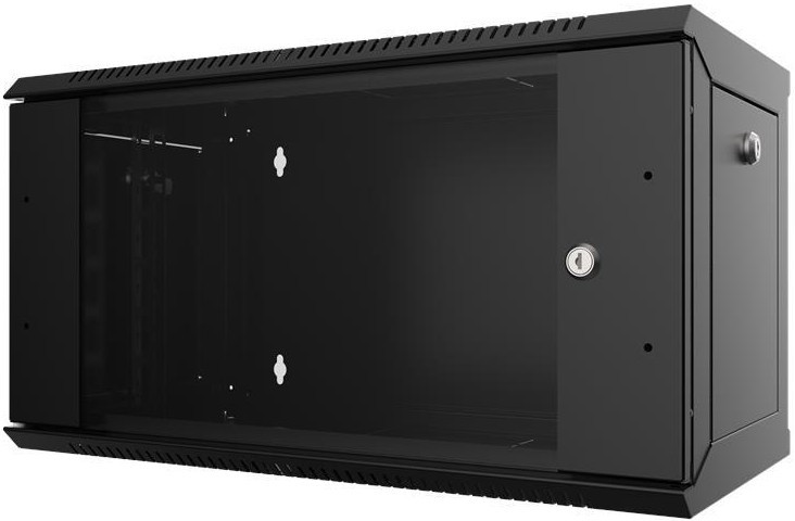 Шафа MIRSAN 19", 12U, WTC, 565x600 мм, максимально 80 кг, чорна, фото 1