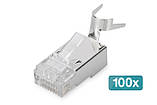 Конектор DIGITUS CАТ 6A RJ45, STP, 100шт., фото 2