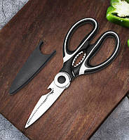 Кулінарні ножиці для птиці, риби, зелені, курки, піци (з відкривачкою й горіхоколом)