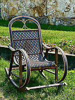 Крісло-гойдалка плетена з лози. Арт:99127