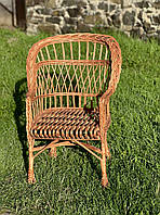 Плетене дитяче крісло з лози. Арт:0780