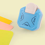 Кутовий діркопробивач - 3 радіуси: 4, 7, 10 мм - Скруглювач кутів R4 / R7 / R10 - blue, фото 3