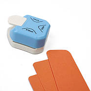 Кутовий діркопробивач - 3 радіуси: 4, 7, 10 мм - Скруглювач кутів R4 / R7 / R10 - blue, фото 6