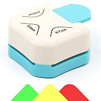 Угловой дырокол - 3 радиуса: 4, 7, 10 мм - Cкруглитель углов R4 / R7 / R10 - white