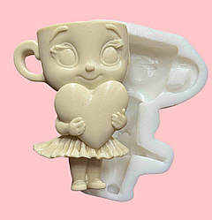 Ексклюзив! Силіконовий молд для шоколаду, зефіру та ін "Балерина Капучіна"