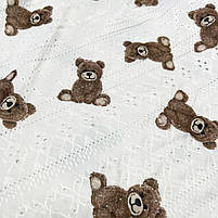 Жіноча піжама Lesko SM24107AYH M футболка та шорти біла з ведмедиками 5 шт., фото 5