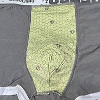 Чоловічі труси боксери Lesko PB-3199 Gray 3XL 10 шт., фото 2