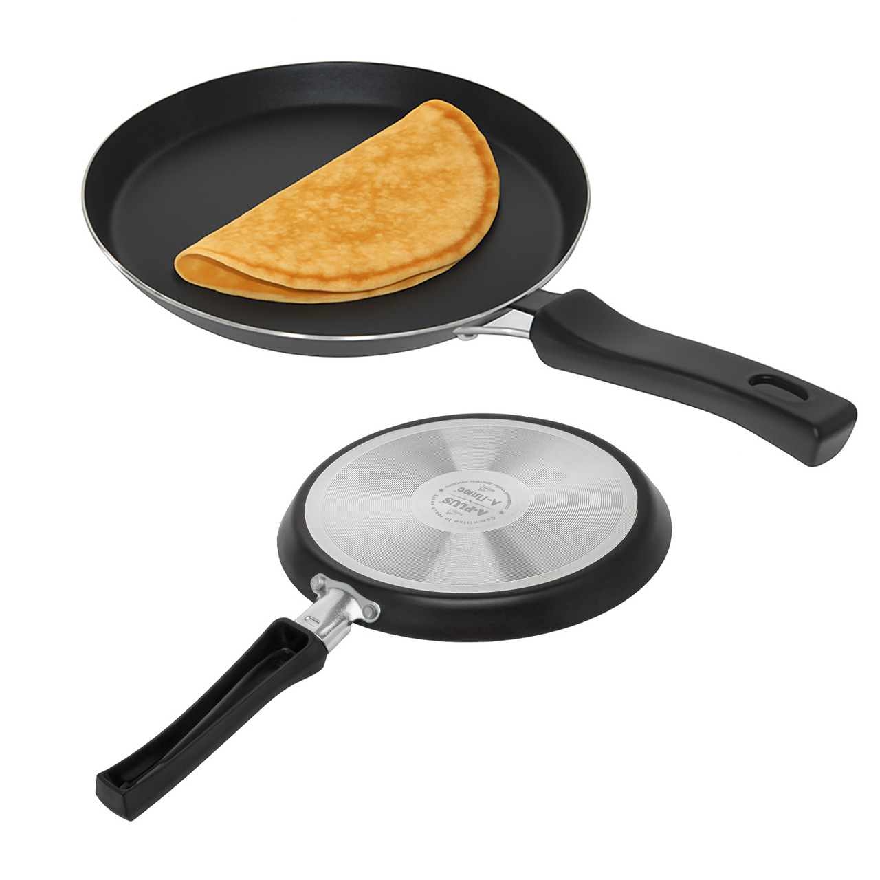 Сковорода для млинців Ø 22 см з антипригарним покриттям «Чорний мармур»