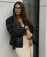 Жіноча Стильна подовжена косуха оверсайз, 42, 44, 46, чорний, зам.