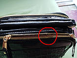 Сумка жіноча класика лакова блискуча чорна кожзам уцінка, фото 2