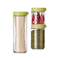Набір ємностей для зберігання сипких Glassware 3 шт (2132 GBTZ)