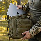 🔥 Сумка для ноутбука "Silver Knight - Notebook" (олива) однолямочный рюкзак, зсу, поліції, нацгвардії, фото 4