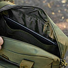 🔥 Сумка для ноутбука "Silver Knight - Notebook" (олива) однолямочный рюкзак, зсу, поліції, нацгвардії, фото 6