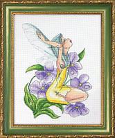 Набір для вишивання хрестом ТМ "Леді" Фіалкова фея 1073