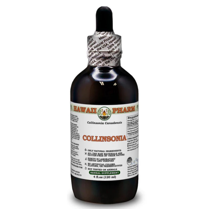 Hawaii Pharm Collinsonia Stone Root Alcohol-FREE / Коллінсонія кам'яна екстракт кореня без спирту 120 мл