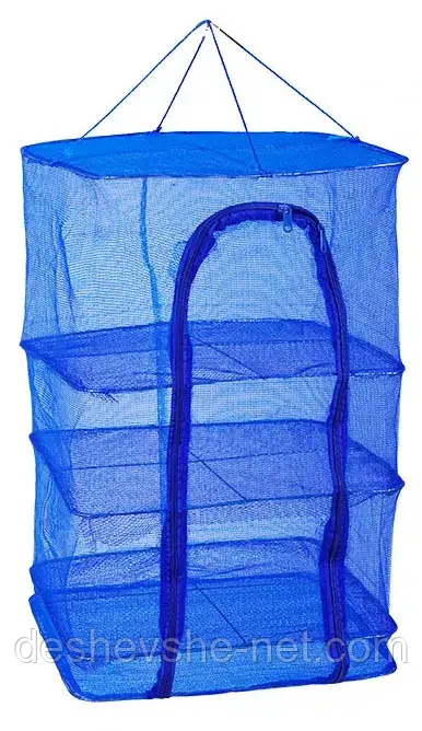 Складана сітка для сушіння риби, фруктів і грибів (50х50х90 см)/П'ятиярусна сушарка для овочів